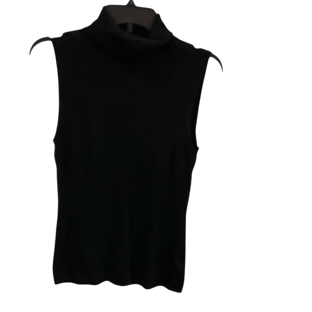 White House Black Market Ribbed Black Turtleneck